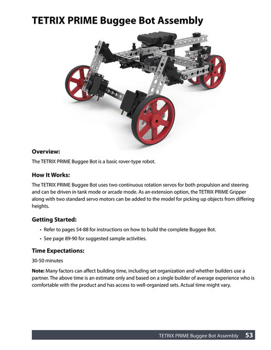 Pitsco Education - TETRIX PRIME R/C Builder's Guide - Page 56-57