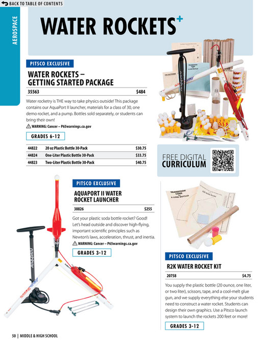 Pitsco Rockets Pitsco Education Middle School and High School 2025-2026 Catalog - Page ...