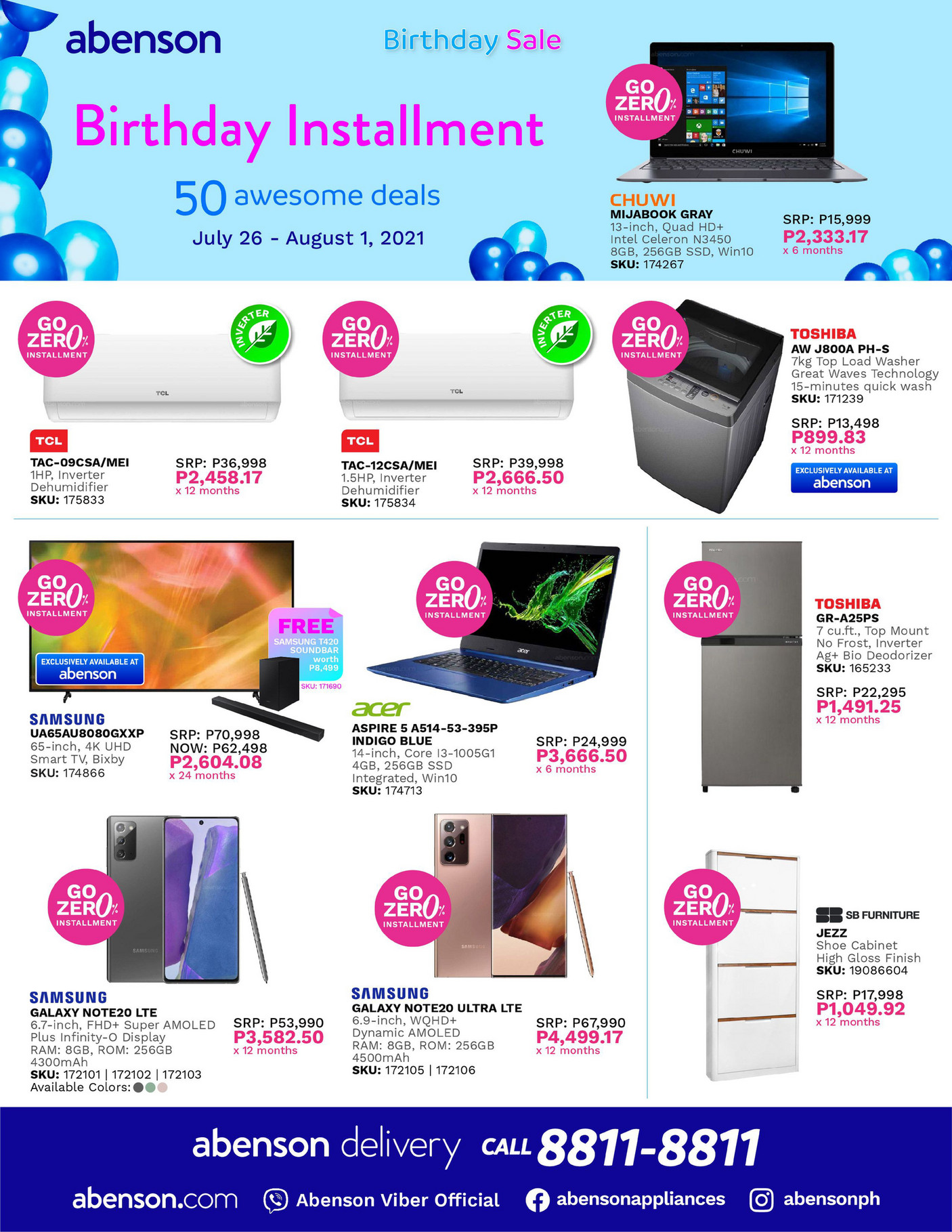 Abenson Birthday Sale Flyer Page 1 Abenson Birthday Sale Flyer Page 1