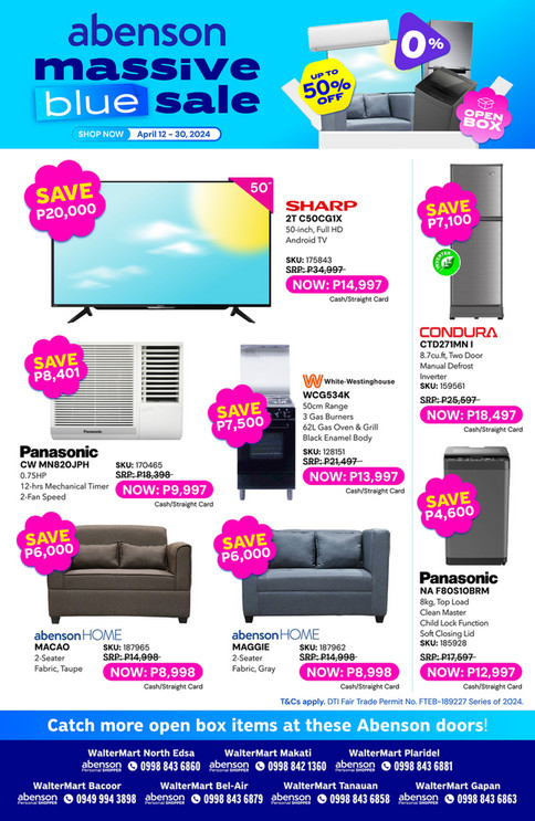 Abenson - Abenson Massive Blue Sale - Page 1