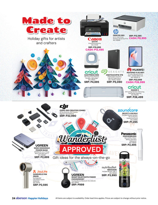 Abenson - Abenson Happier Holidays Catalogue 2025 - Page 24-25