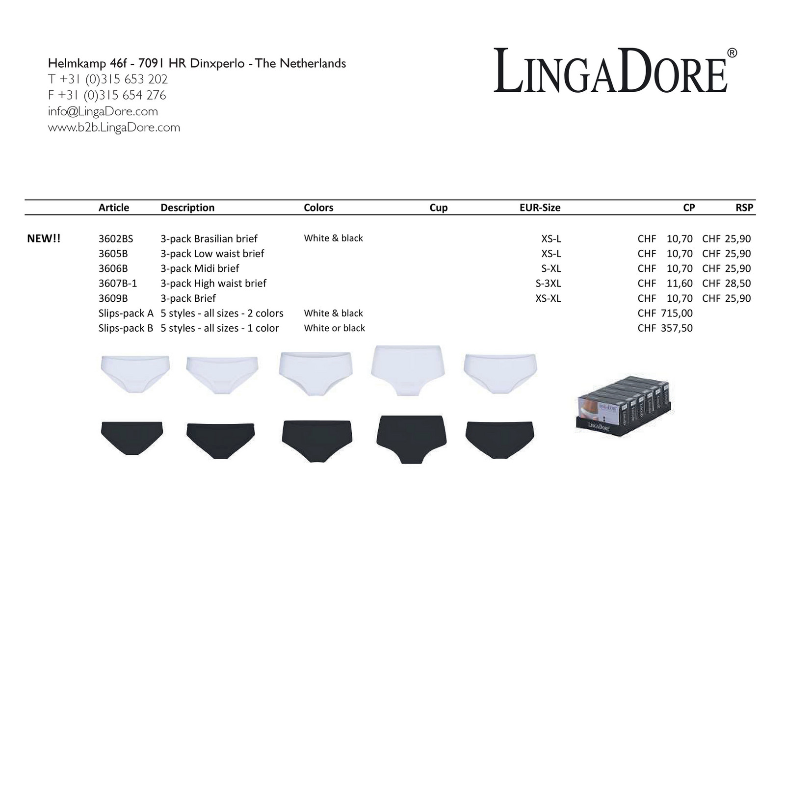 LINGADORE 3PK BRIEF LINGADORE 3PK BRIEF