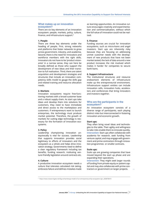 SI - Unleashing the UK’s Innovation Capability to Support Our National ...