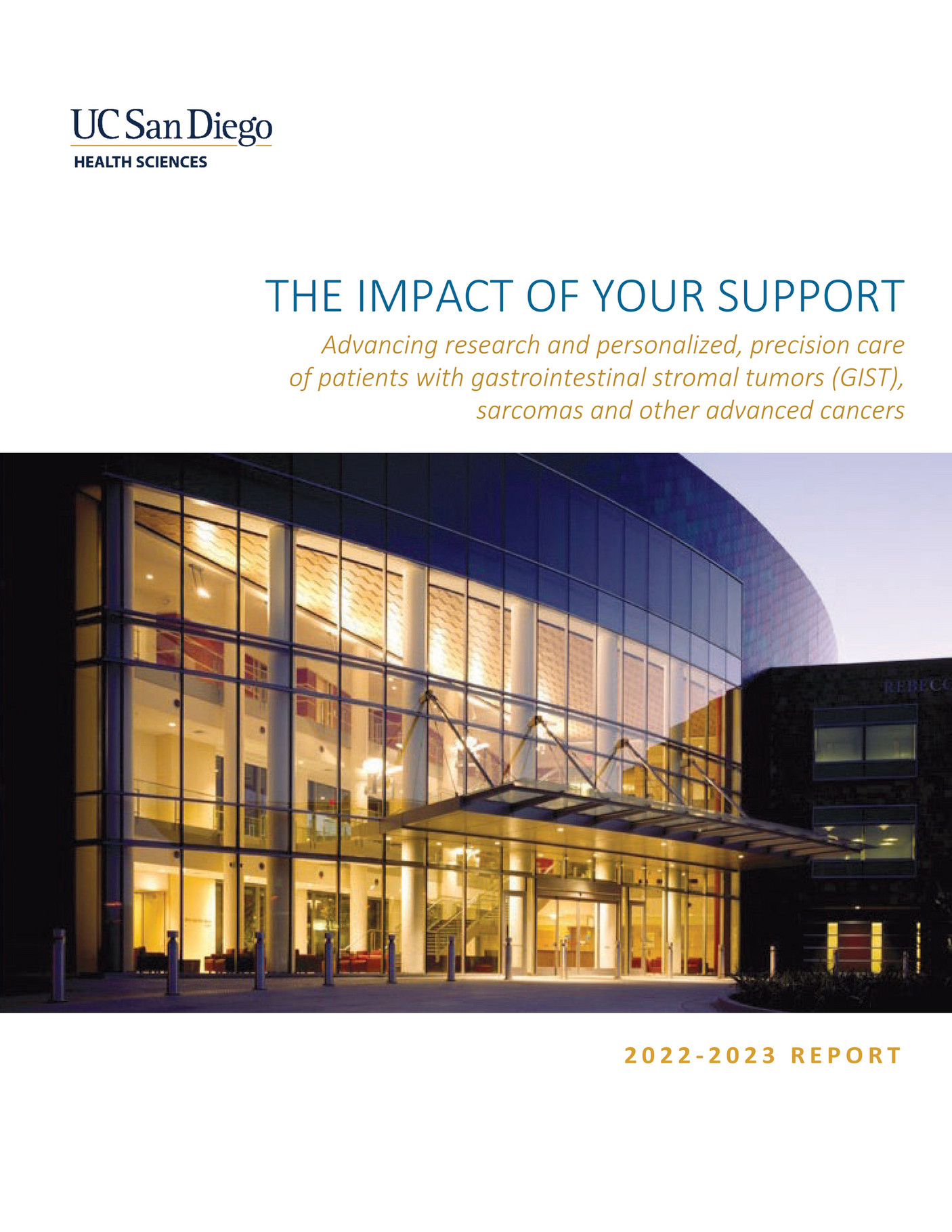 Uc san diego health sciences advancement gist research impact report