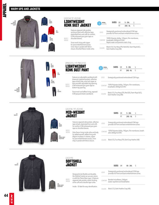 My publications 2022 CCM Team APPAREL Catalog Page 23