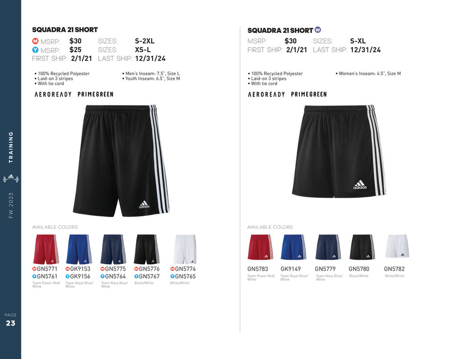 My publications Adidas FW23 Team Inline Catalogue Page 23