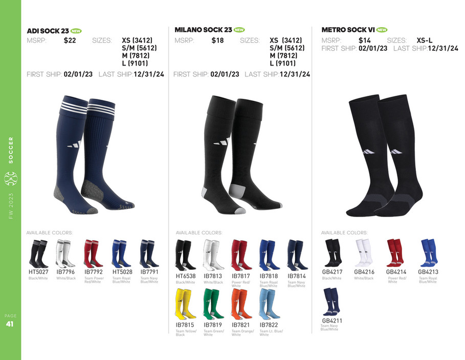 My publications Adidas FW23 Team Inline Catalogue Page 41