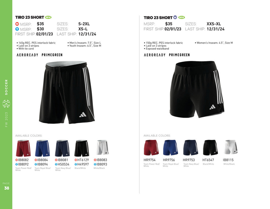 My publications Adidas FW23 Team Inline Catalogue Page 38