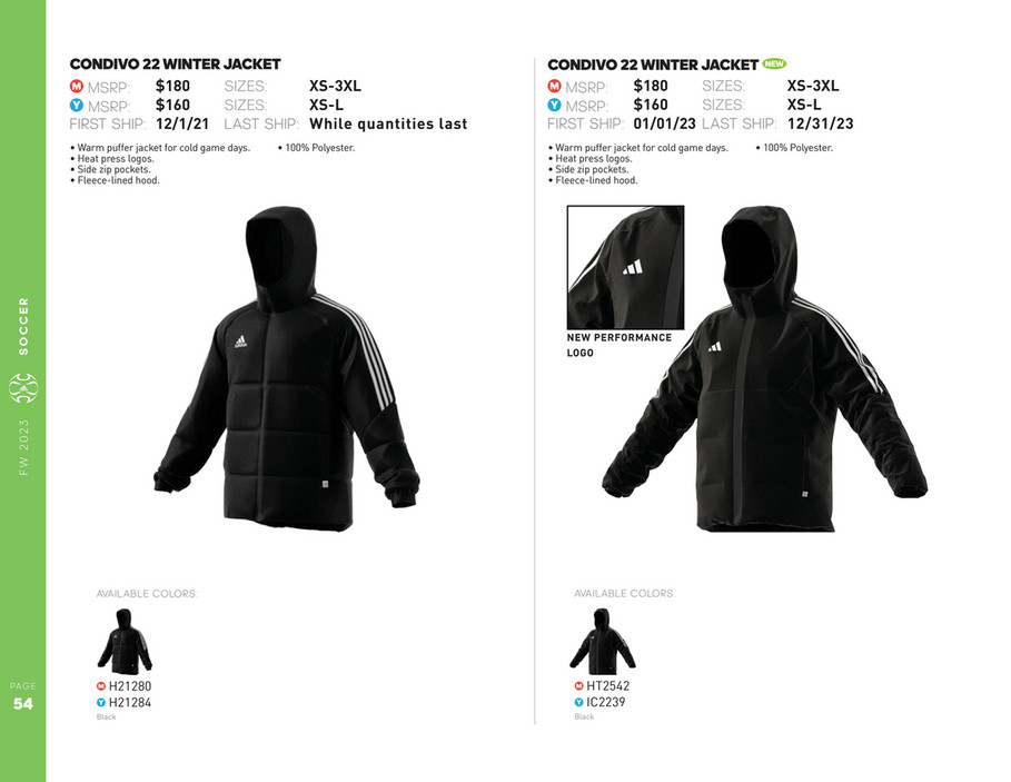 My publications Adidas FW23 Team Inline Catalogue Page 54