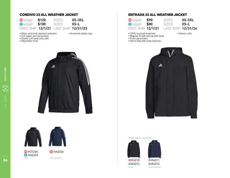 My publications Adidas FW23 Team Inline Catalogue Page 56