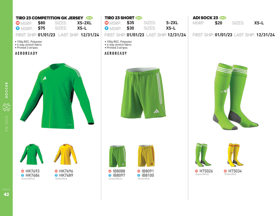 My publications Adidas FW23 Team Inline Catalogue Page 42