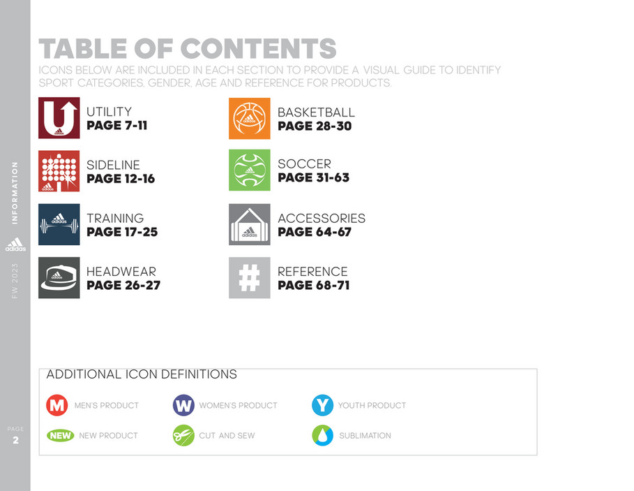 My publications Adidas FW23 Team Inline Catalogue Page 2