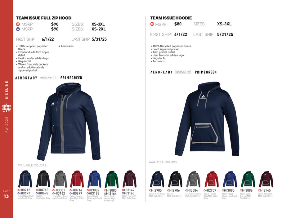 My publications Adidas FW23 Team Inline Catalogue Page 13