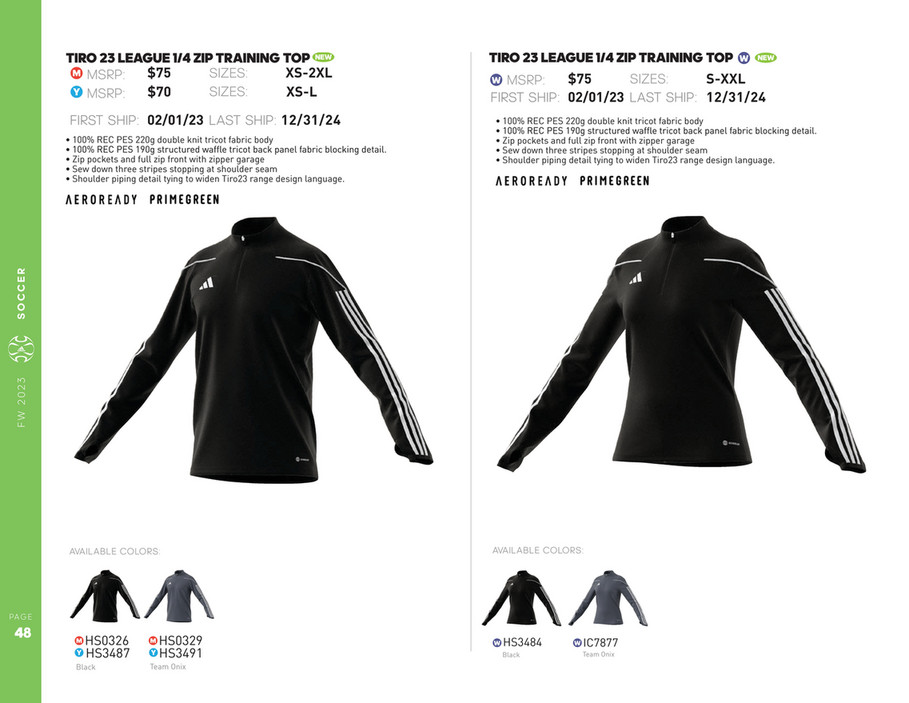My publications Adidas FW23 Team Inline Catalogue Page 48