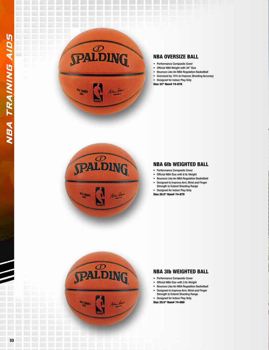 Spalding NBA Trainer Oversized Basketball Ball Orange