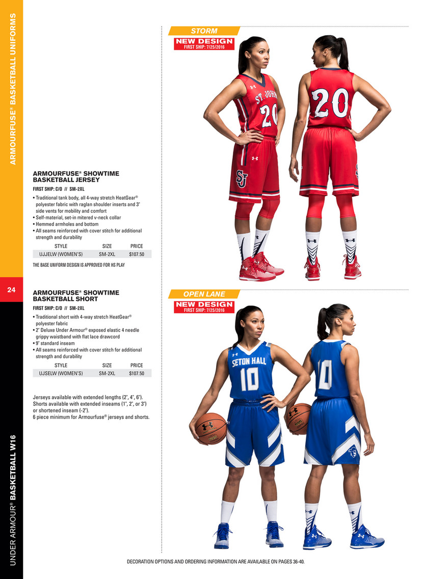 under armour basketball catalog