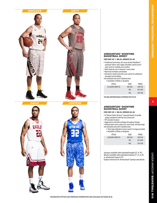 under armour basketball catalog