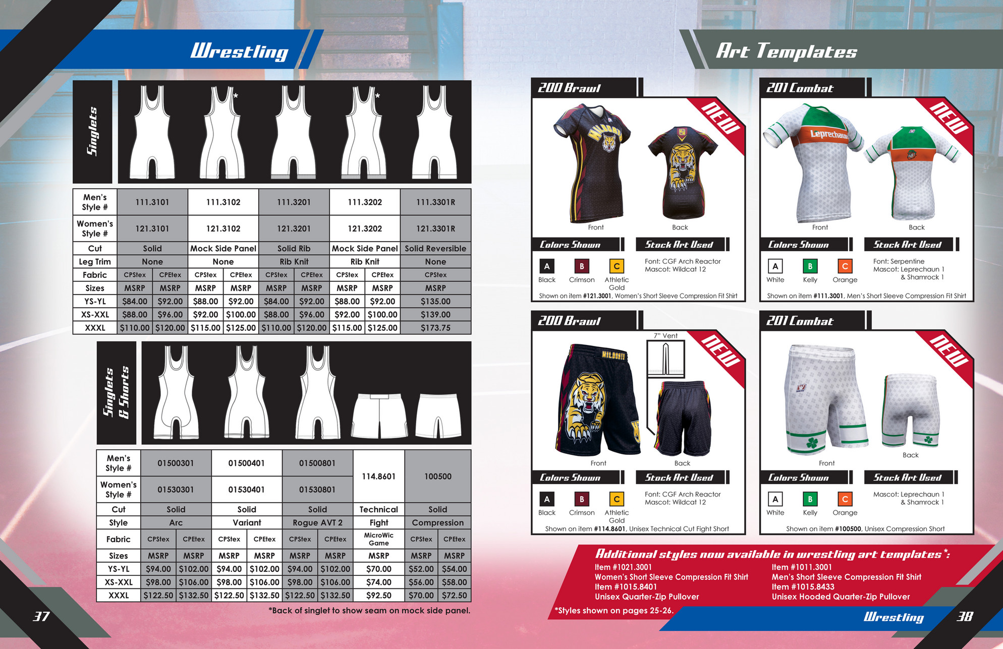 My publications 2016_2017 Wrestling Singlets Catalogue Page 1