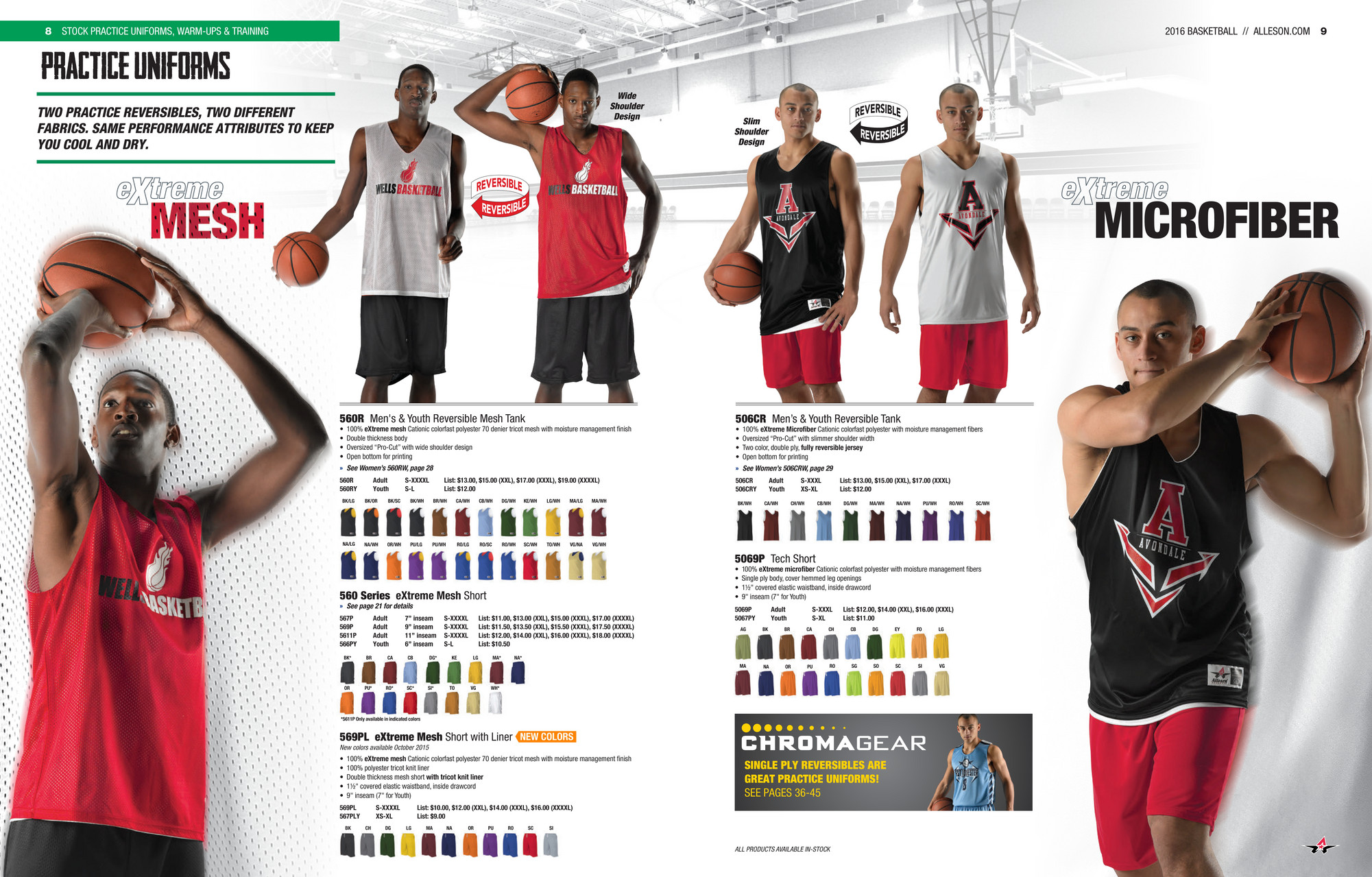 Alleson 560R Reversible Basketball Jersey - Basketball Uniforms