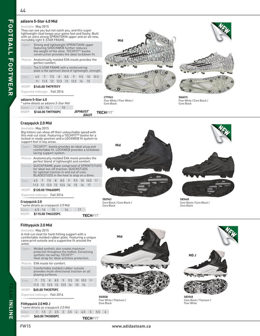 Shockweb Adidas Fall Winter Team Catalogue 2015 | Marchants.com - Page 48-49