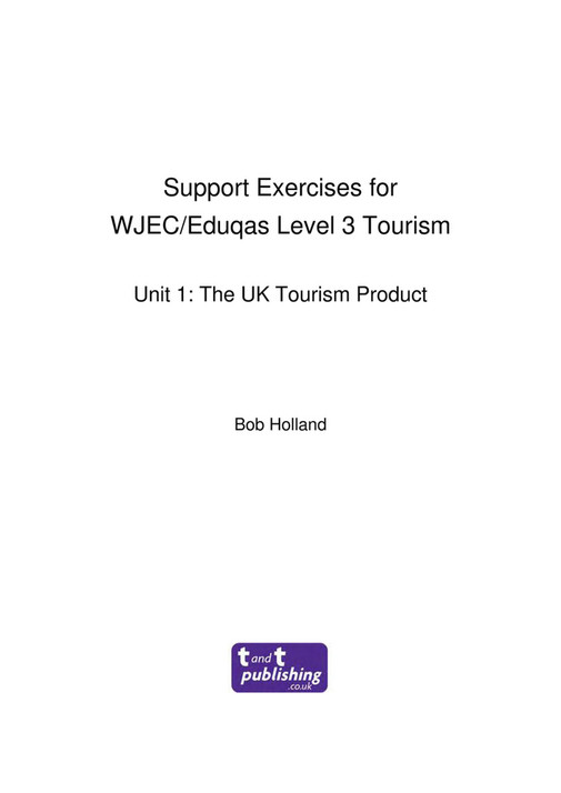 wjec tourism resources