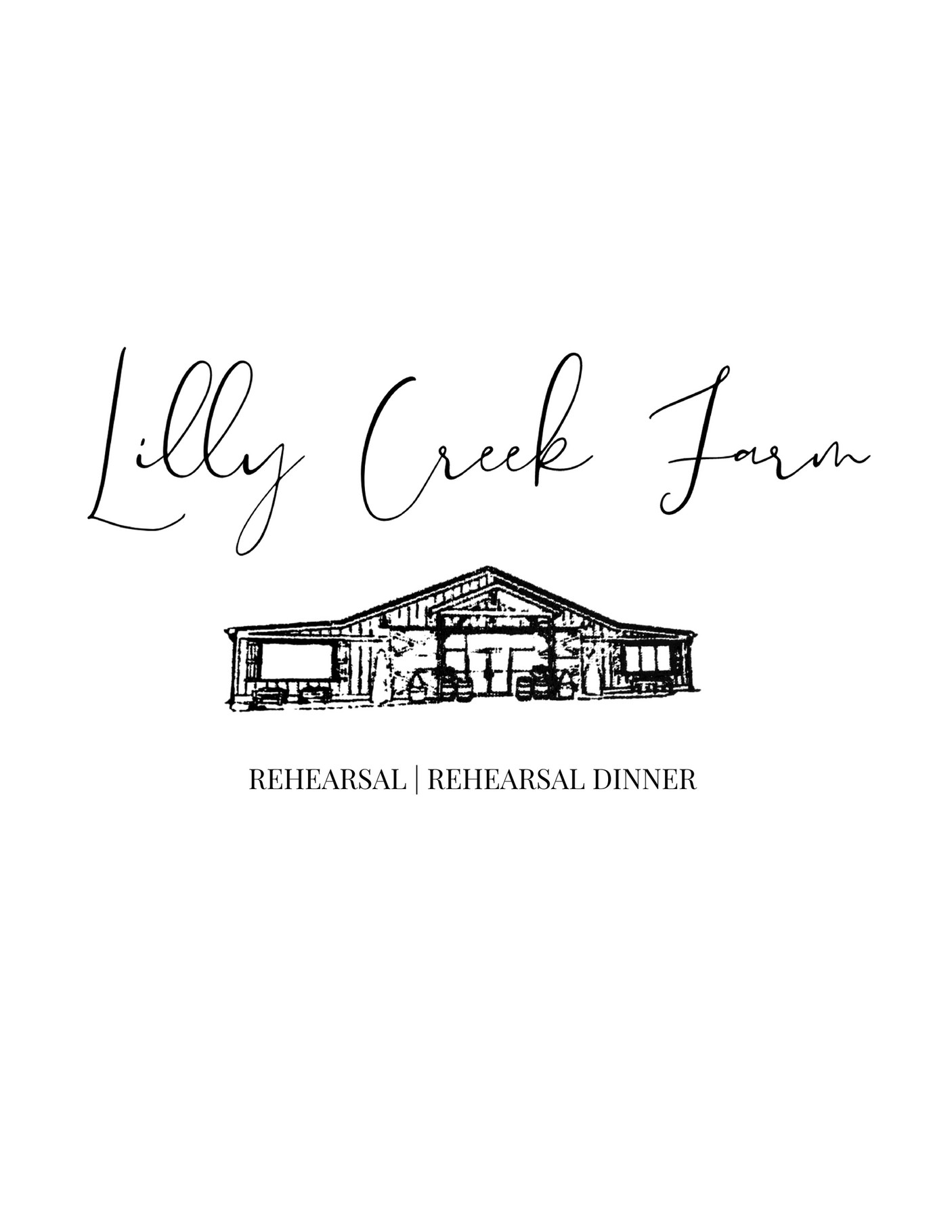 Lilly Creek Farm Rehearsal Rehearsal Dinner Page 2