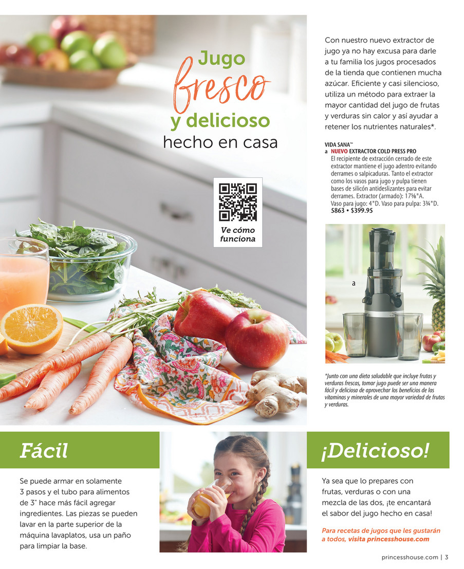 Princess House - Extractor de Jugos