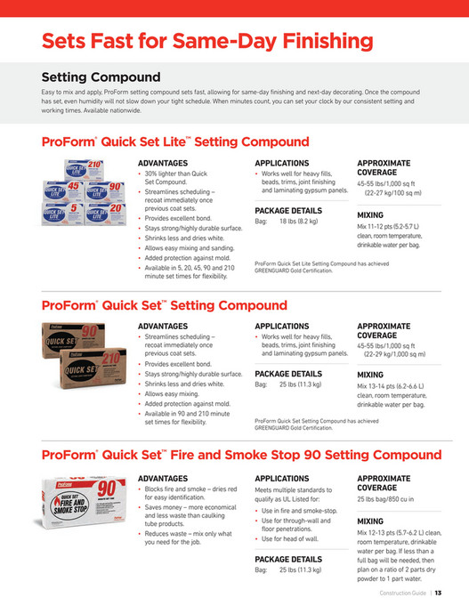 ProForm Finishing Products Construction Guide Page 1213