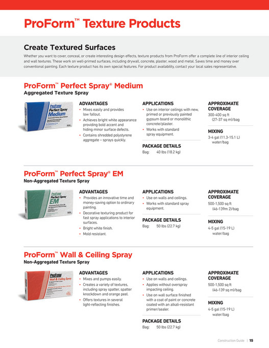 ProForm Finishing Products Construction Guide Page 1415
