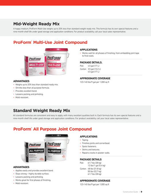 ProForm Finishing Products Construction Guide Page 89