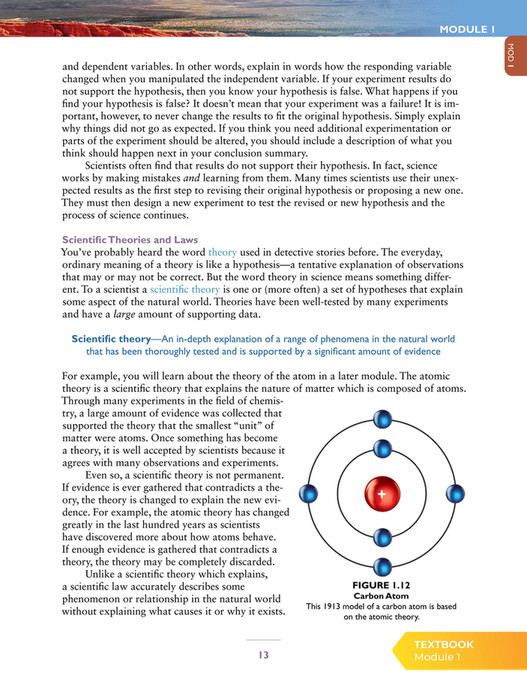 apologia physical science experiment 6.1