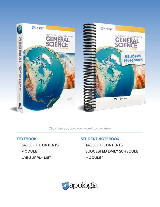 Apologia Educational Ministries - Exploring Creation with General ...