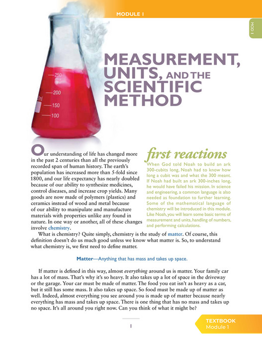 Apologia educational ministries exploring creation with chemistry