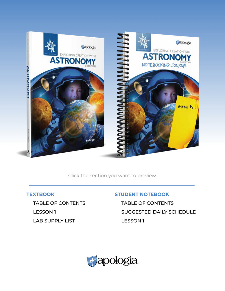 Apologia Astronomy