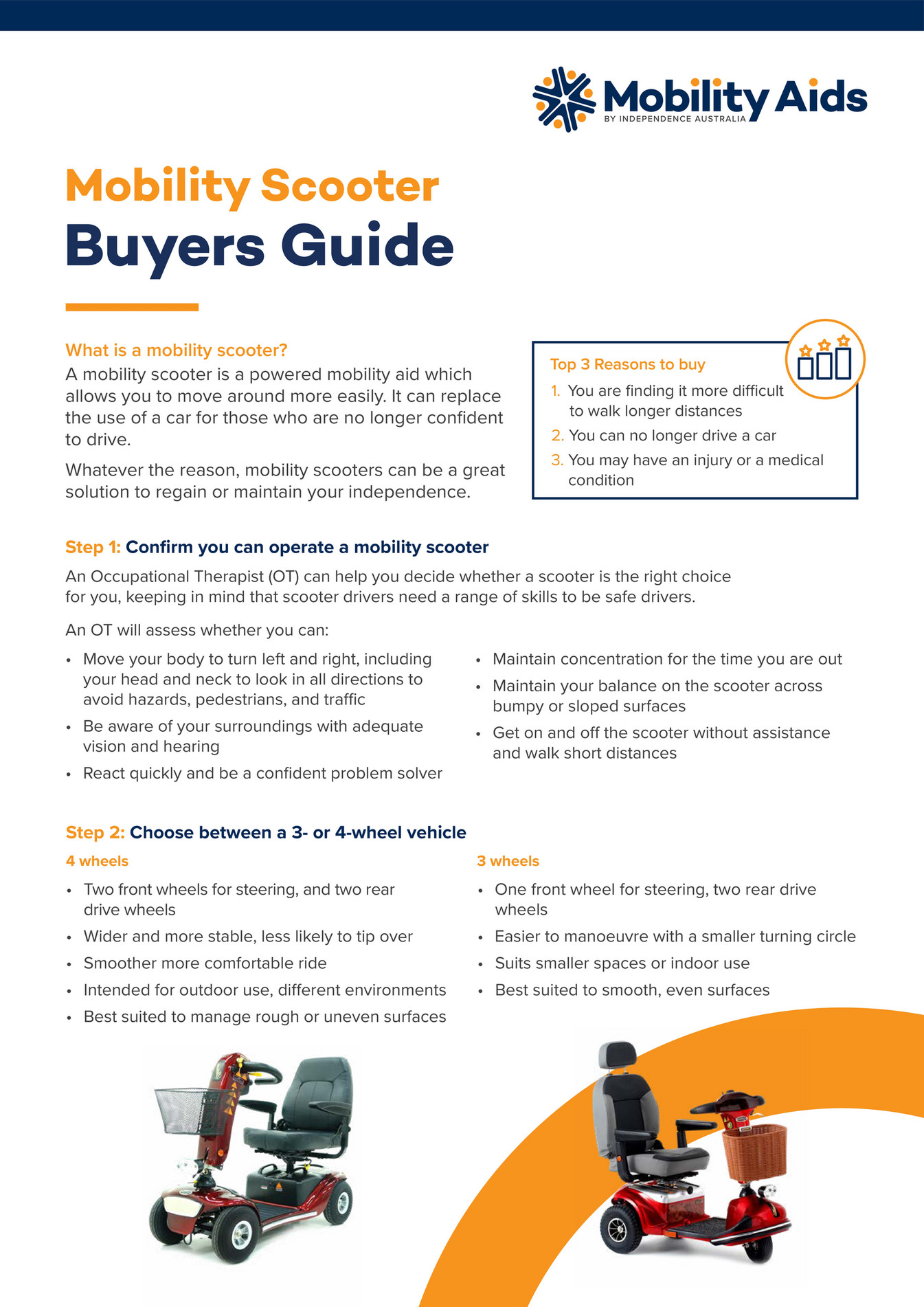 Mobility Aids Australia Mobility Scooters Buyers Guide Page 1