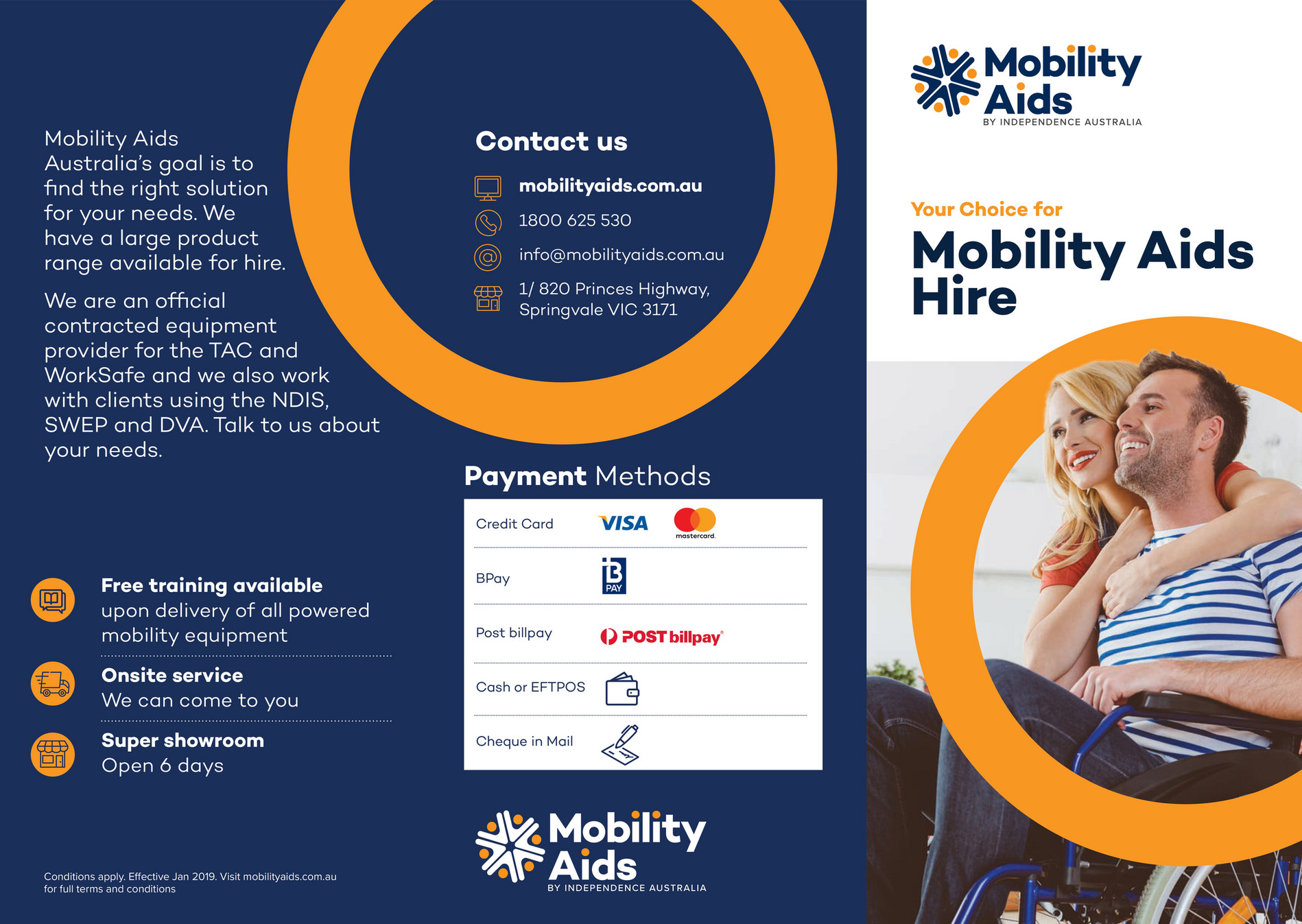 Mobility Aids Australia Hire Brochure Page 1