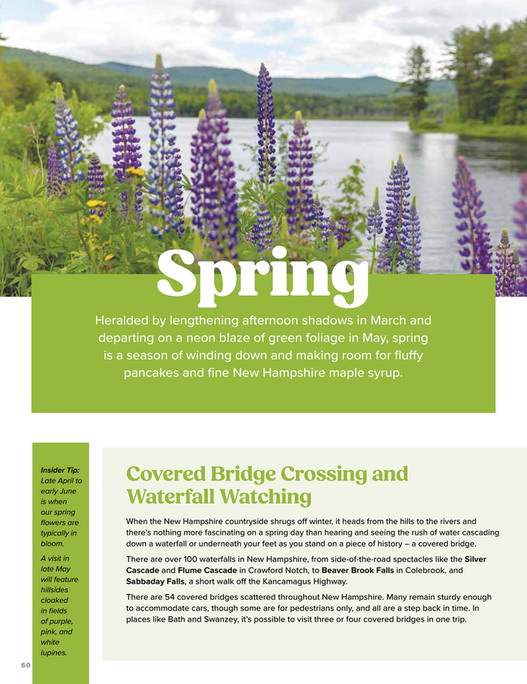 Spring In Nh Visit NH - Visitor's Guide 2026 - Page 60-61