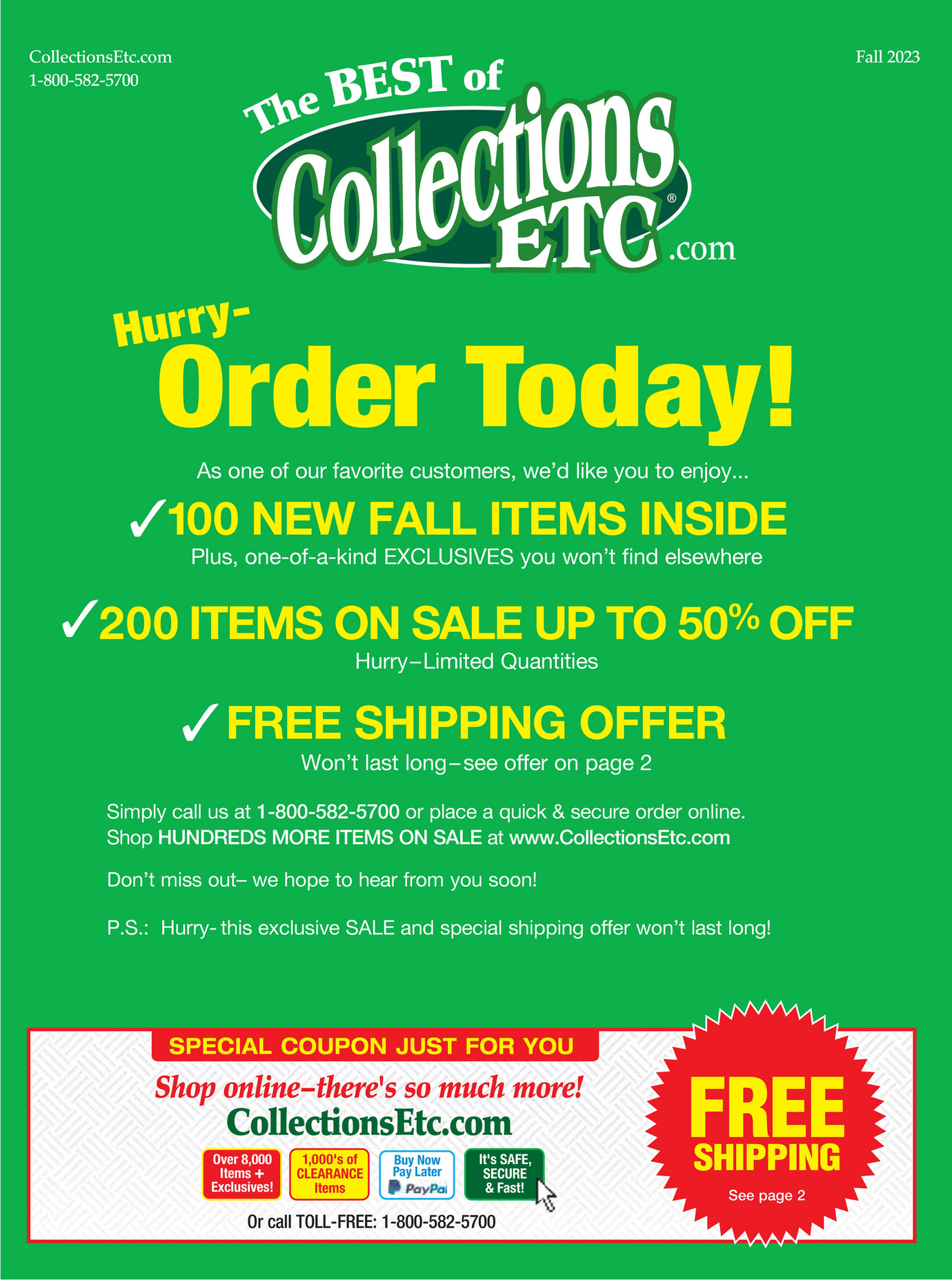 Collection Etc Catalog Request - 5bztzds