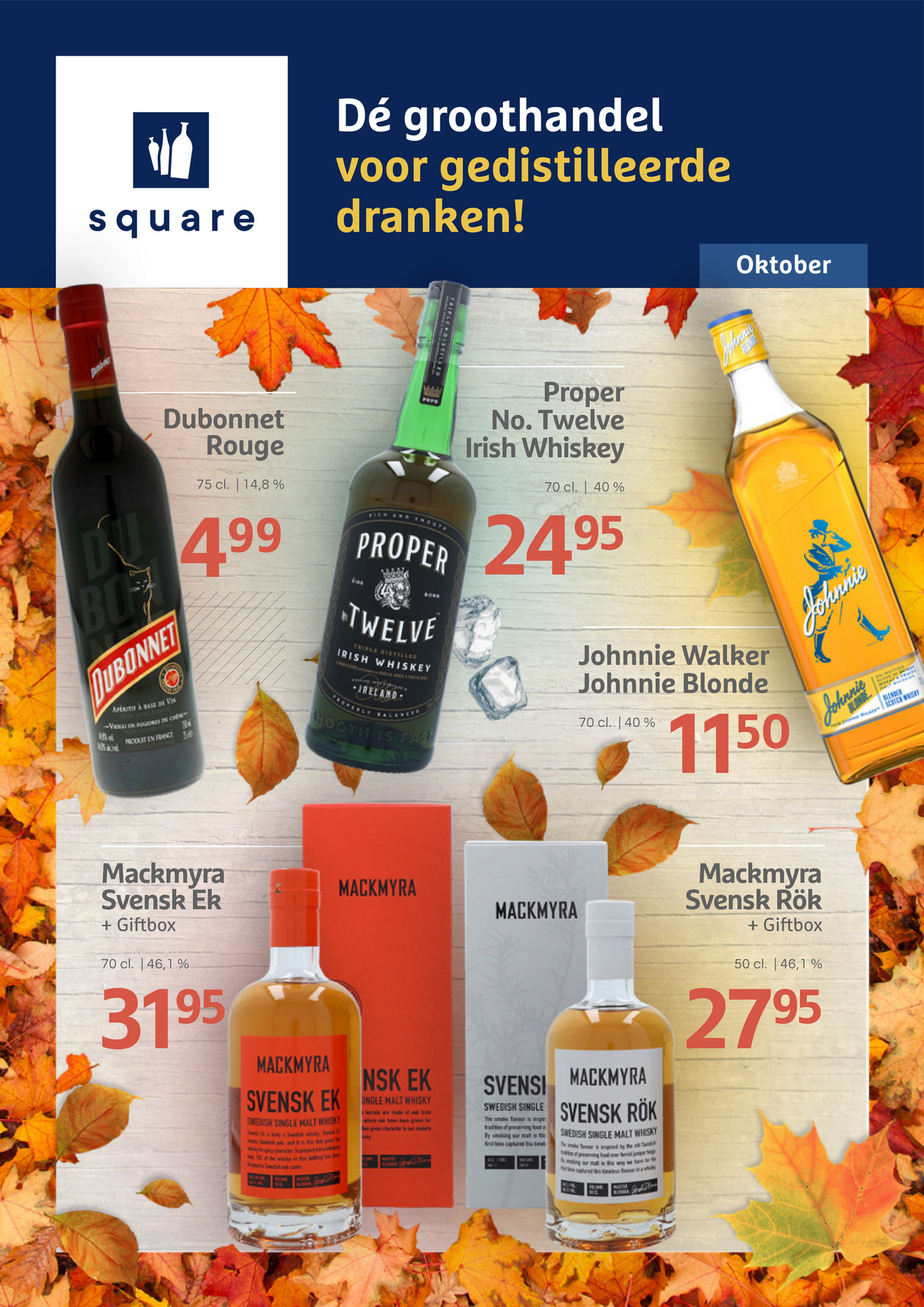 Square Dranken Nederland B.V. Actiefolder Oktober 2022 - Pagina 1