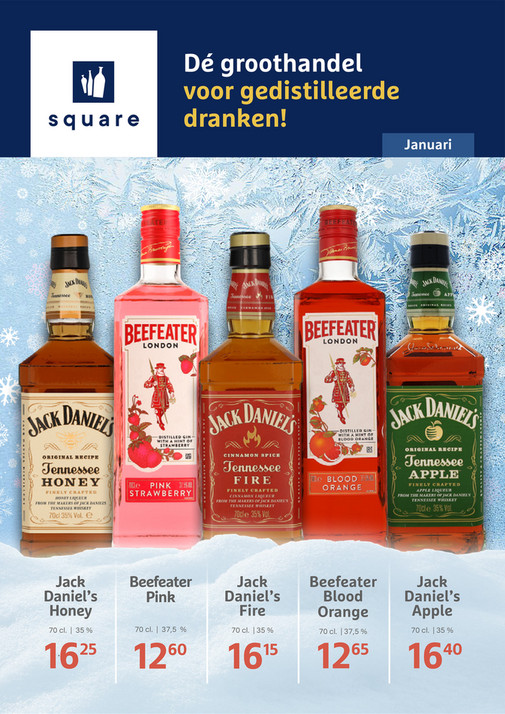 Square Dranken Nederland B.V. Actiefolder Januari 2024 - Pagina 1