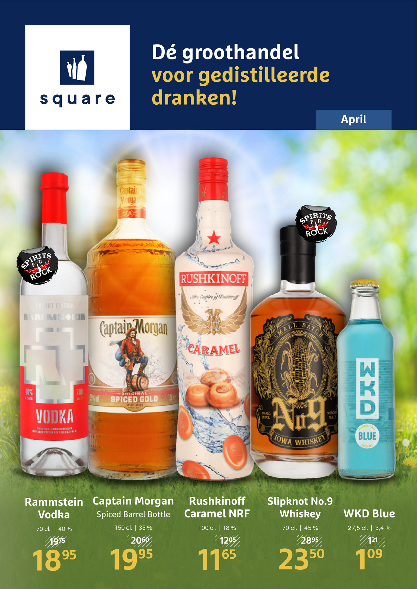 Square Dranken Nederland B.V. Actiefolder April 2024 - Pagina 1