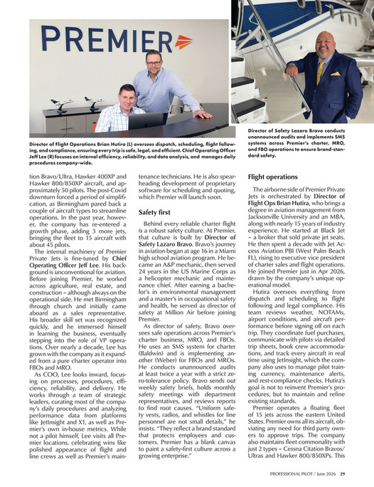 Brian Paper Professional Pilot Magazine June 2026 - Page 32-33