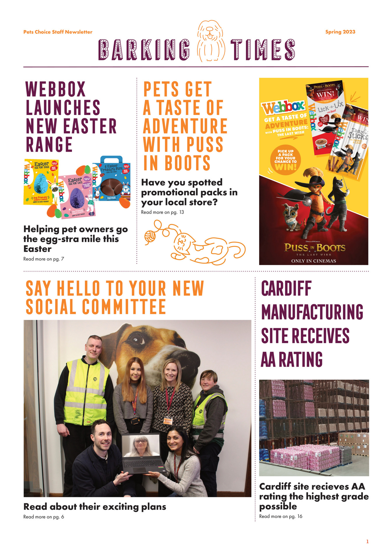 Pets Choice NewsLetter 2023 Spring Page 1