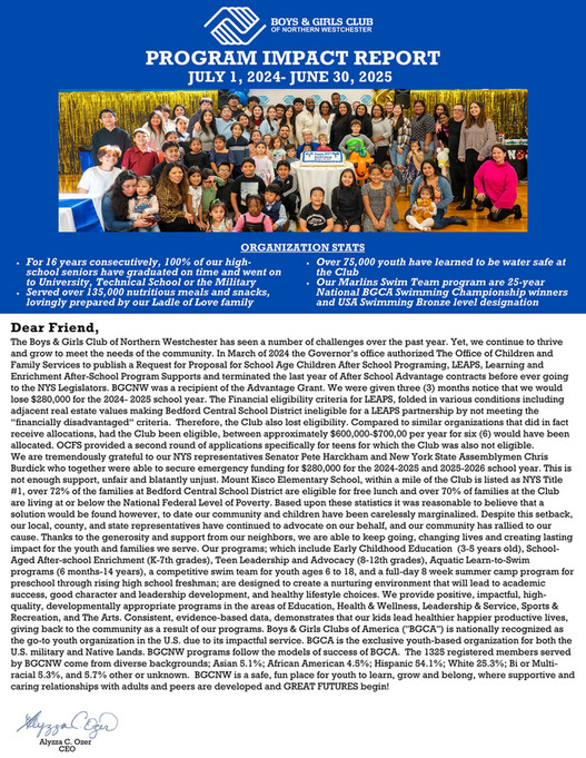 BGCNW - Program Impact Report _ FY2025 - Page 1