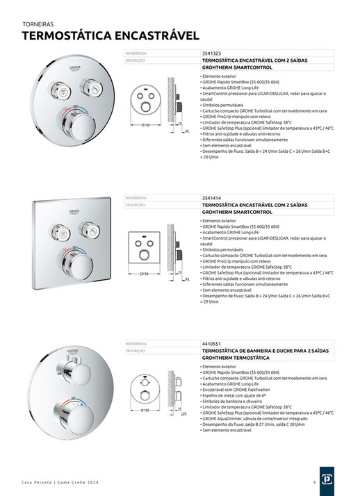 Casa Peixoto CATALOGO GAMA GROHE 2024 B 1 DIGITAL P Gina 8 9   8a5db681 E197 4603 A324 0032fc2b8e13 At600 