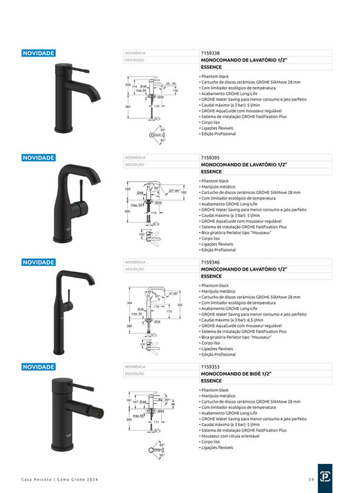 Casa Peixoto CATALOGO GAMA GROHE 2024 B 1 DIGITAL P Gina 28 29   A29f1c4e 6c7e 4b9b 838d Dca8a12bd12b At600 