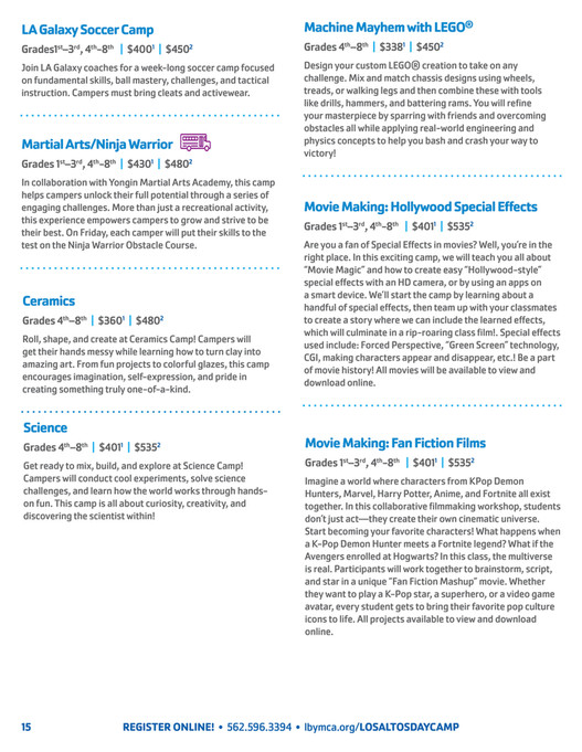 Los Altos Family YMCA - Los Altos Family YMCA – 2026 Summer Camp Guide ...