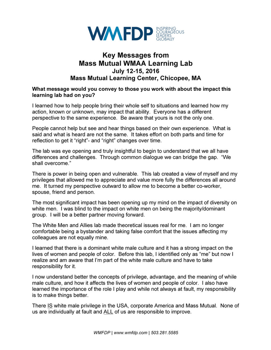 Wmfdp Mm Wmaa Key Messages Final Roster Page 2 3 Created With Publitas Com