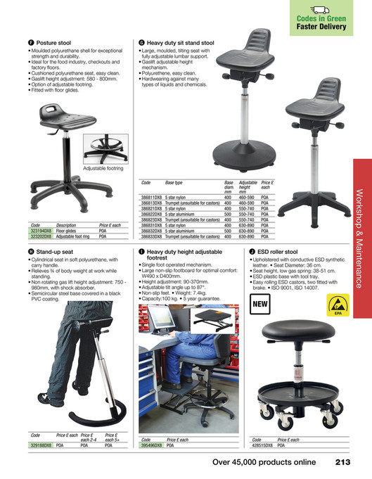 Hc Code Stool HC Slingsby - Slingsby Unpriced Catalouge 2023 - Page 214-215