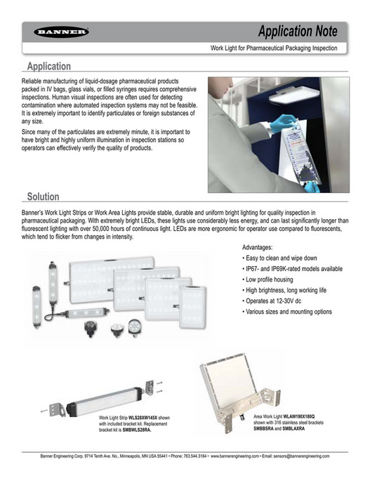 Motion Ai - Banner Engineering - Work Lights Safety Solutions - Page 1